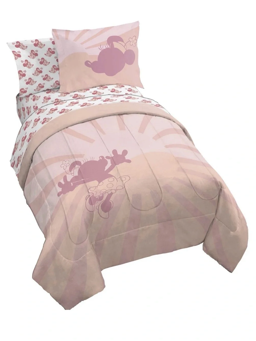 Disney Pink Minnie Mouse Twin Comforter Set